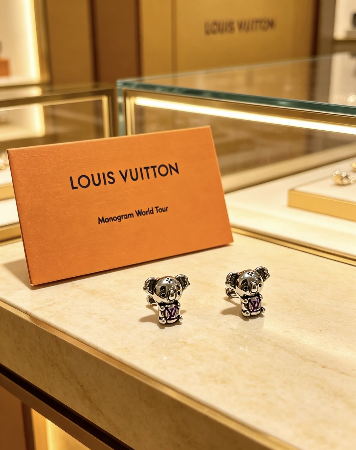 Louis Vuitton Koala Stud Earrings